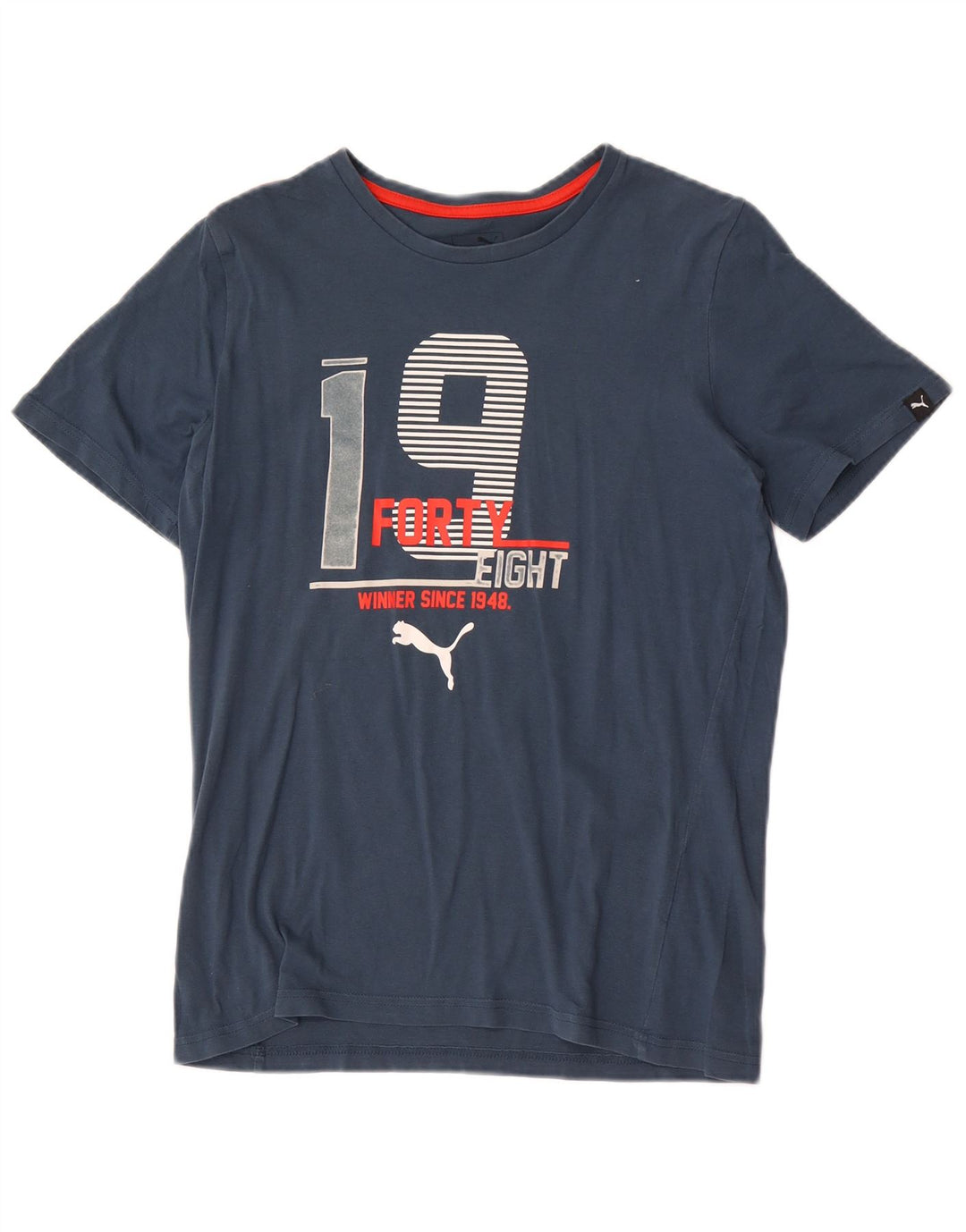 Tricou grafic Puma pentru băieți Top 13-14 ani bleumarin
