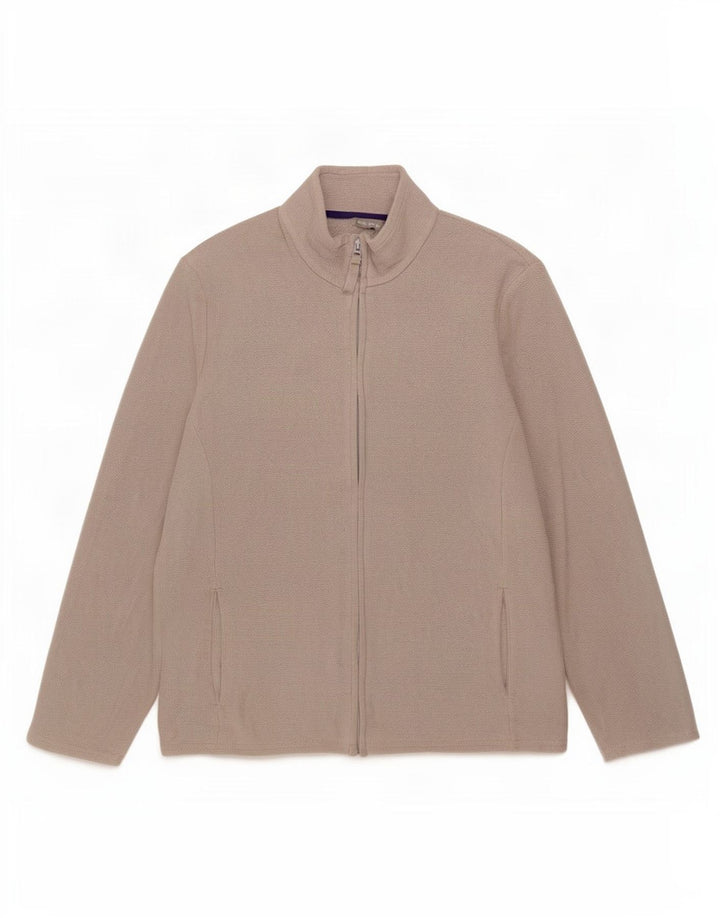 Jachetă fleece pentru femei Marks & Spencer UK 16 mare poliester gri