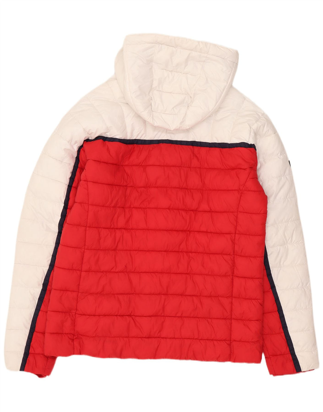 Jachetă căptușită cu glugă Superdry pentru bărbați UK 40, mare, alb, poliester color bloc
