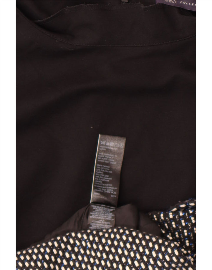 Rochie schimbătoare pentru femei Marks & Spencer UK 20 2XL Bumbac geometric negru