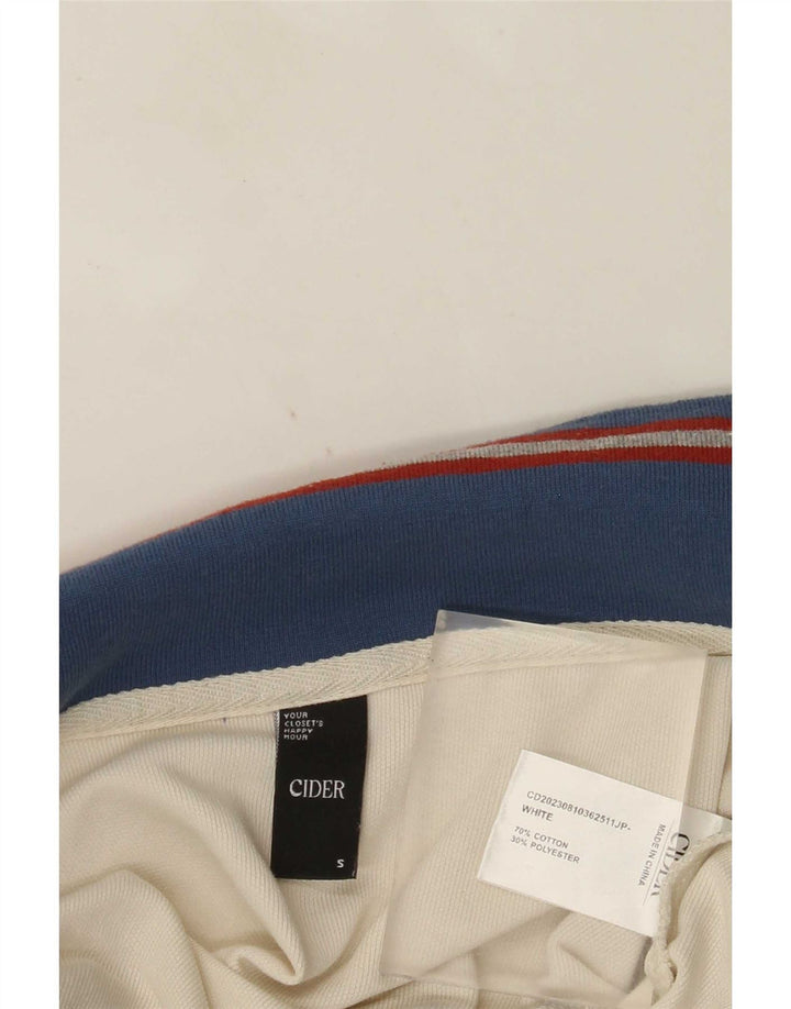 Salopetă Cider pentru femei UK 10, bumbac color bloc alb mic