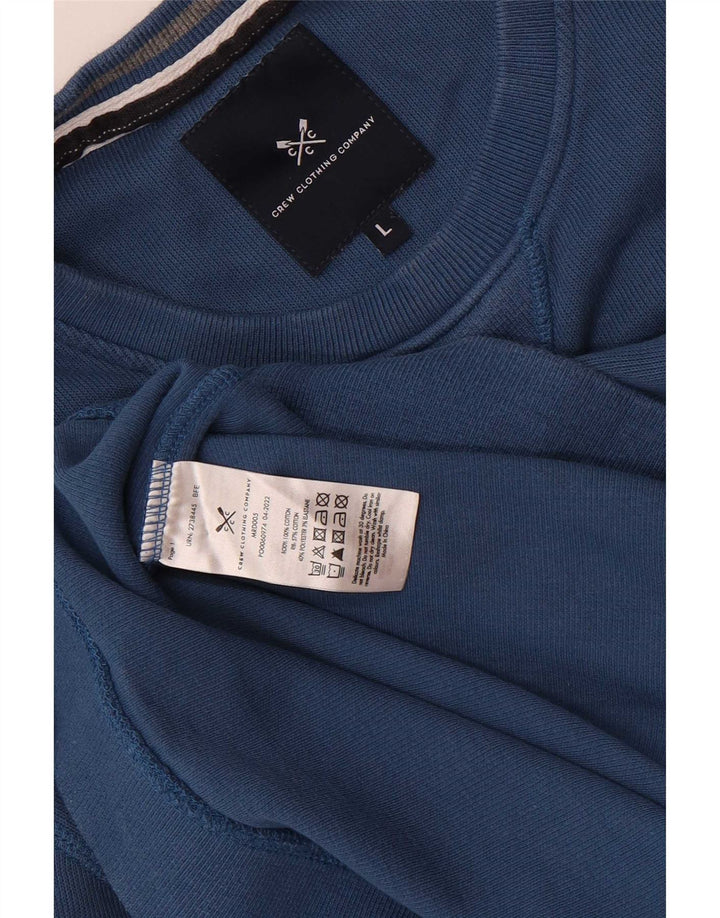 Crew Clothing Hanorac pentru bărbați Pulover mare Bumbac albastru