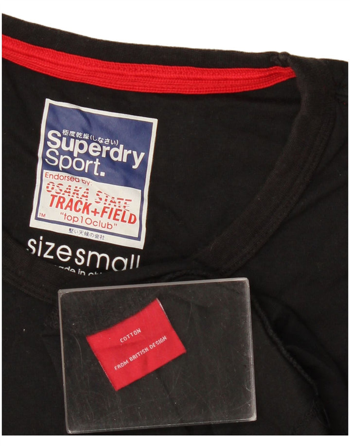Tricou grafic pentru bărbați Superdry Top mic, negru, bumbac
