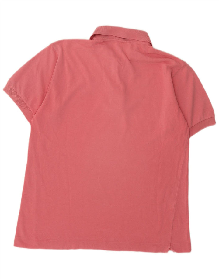 Tricou polo Lacoste pentru bărbați, mărimea 4, bumbac roz mediu