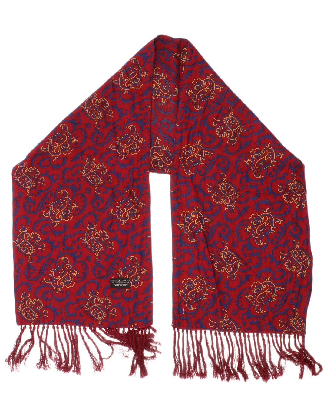 Fular pentru bărbați Tootal, o mărime, roșu cu model paisley