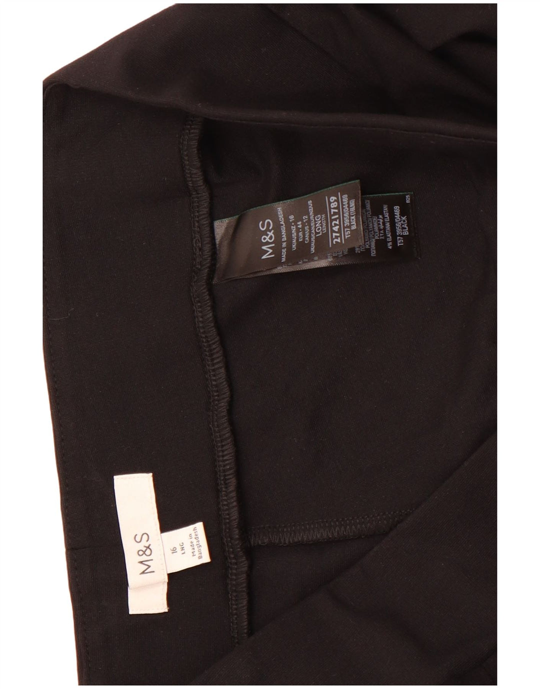 Leggings pentru femei Marks & Spencer UK 16 mare, negru, viscoză