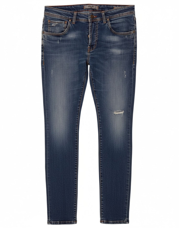 Blugi slim pentru bărbați Liu Jo W31 L32 albastru