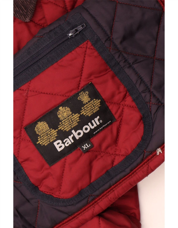 Jachetă matlasată Barbour pentru băieți 12-13 ani XL Bordeaux