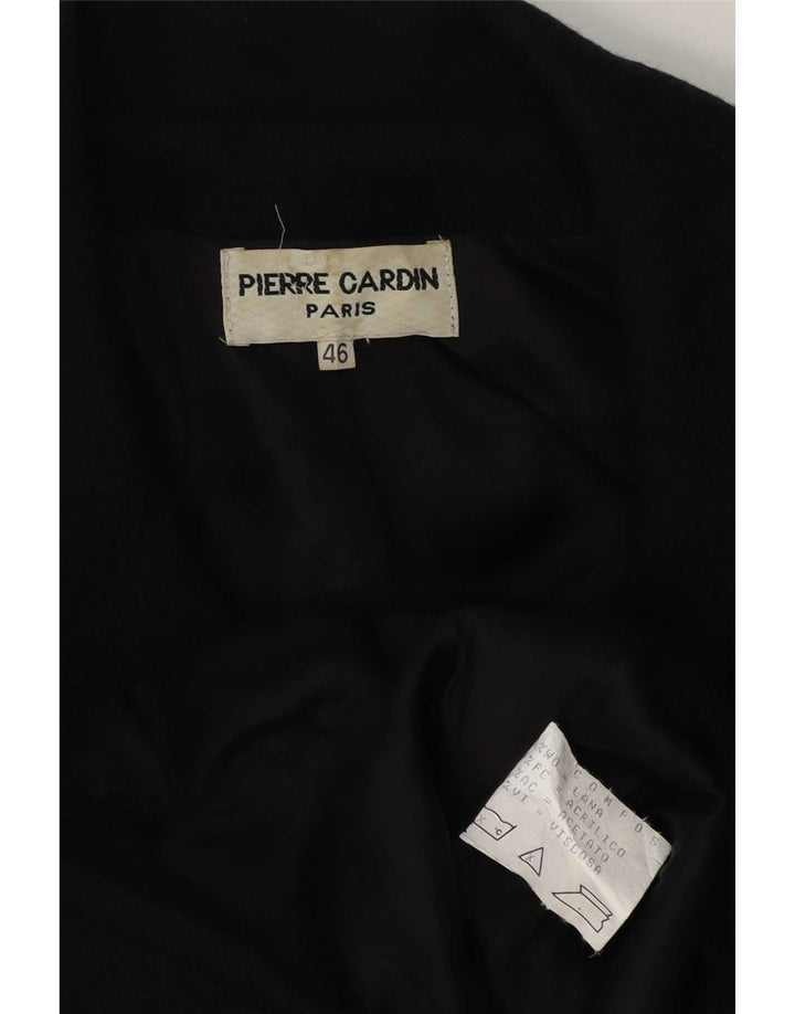 Jachetă Blazer pentru femei Pierre Cardin cu 4 nasturi IT 46 Lână mare neagră