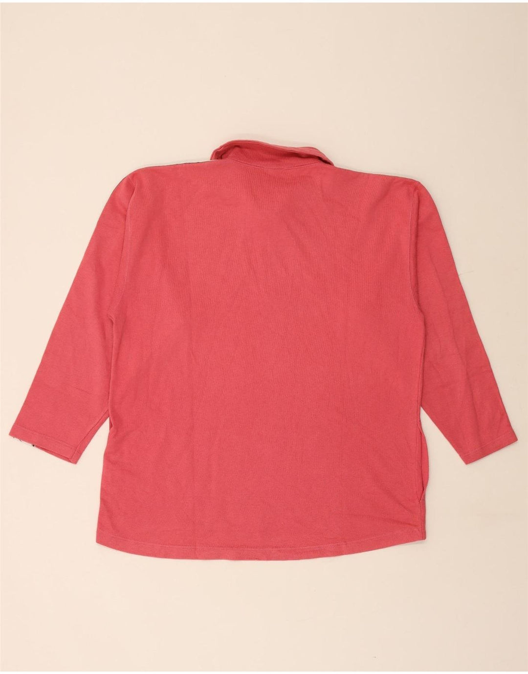 Pulover ASICS pentru bărbați, cu grafic, cu fermoar și gât, bumbac mare, roz