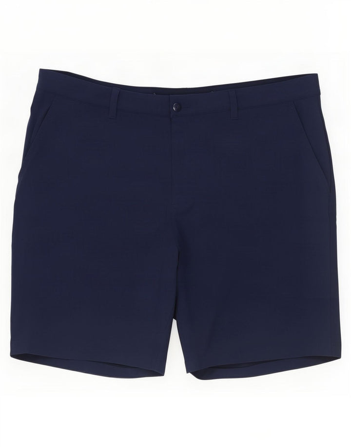 Pantaloni scurți chino pentru bărbați Adidas W40 XL bleumarin poliester