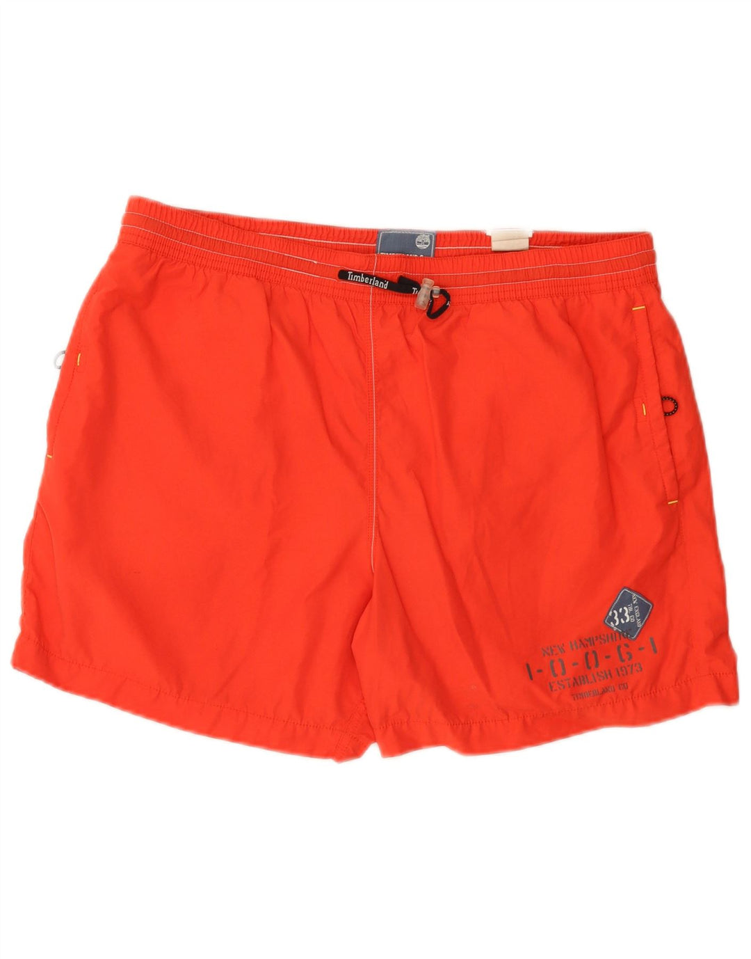 Pantaloni scurți de înot grafic pentru bărbați Timberland, portocaliu mari