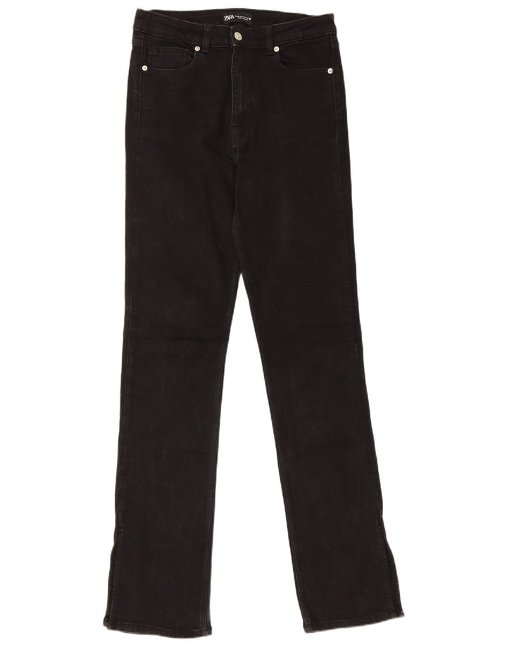 Blugi drepti pentru femei Zara EU 40 Medium W30 L32 Bumbac negru