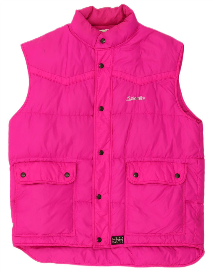 Gilet căptușit pentru bărbați Dolomite UK 40 Large Pink