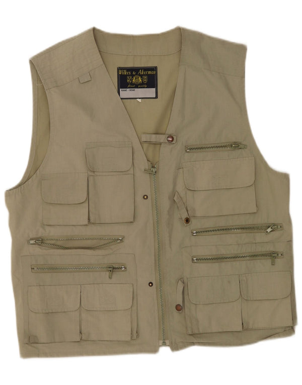 Wilkes&Akerman Gilet utilitar pentru bărbați UK 40 Large Khaki