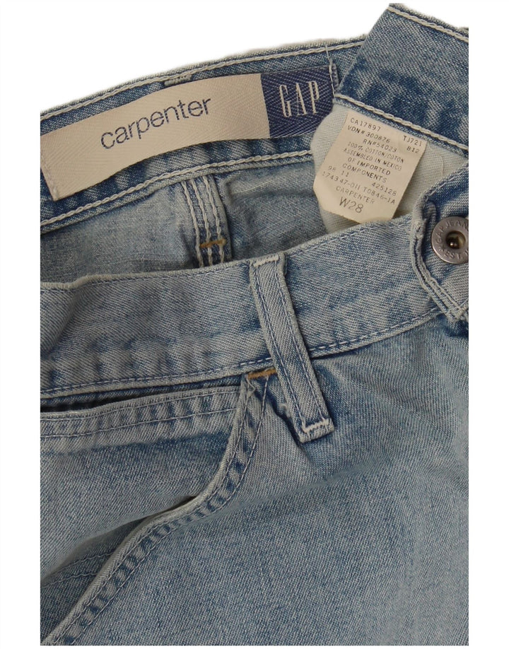 Pantaloni scurți GAP Carpenter Cargo Denim W28 Bumbac albastru mic