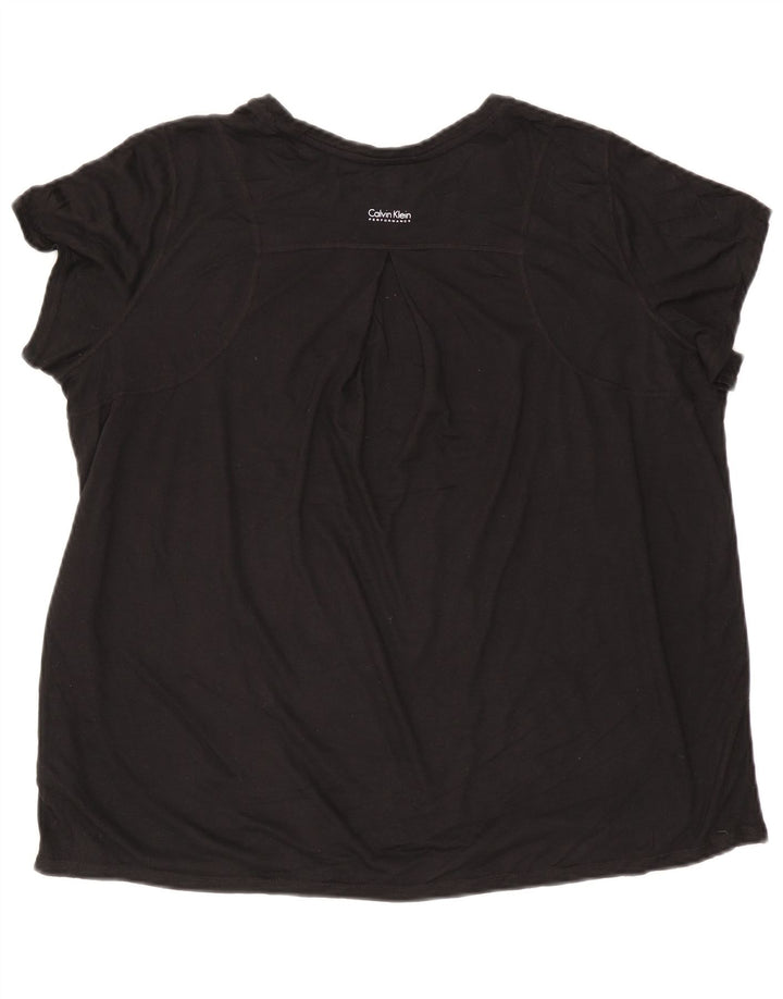 CALVIN KLEIN Tricou pentru femei Top UK 20 2XL Negru Poliester