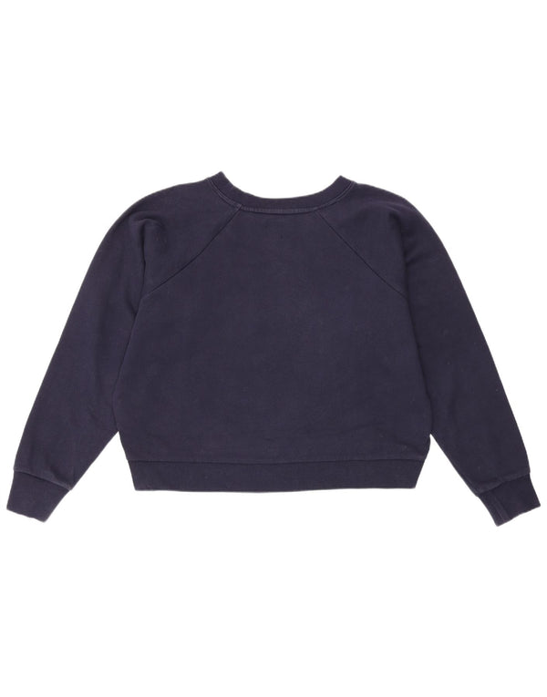 Pulover pentru femei Gap Crop Graphic Oversized Pulover UK 10 Mic Bleumarin