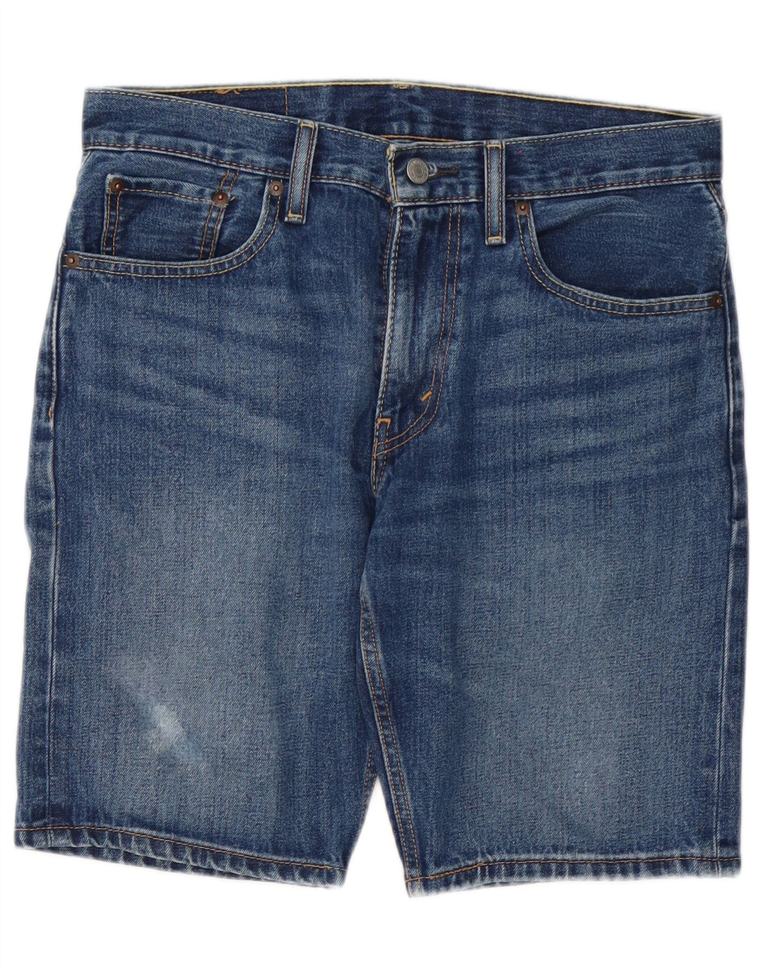 Pantaloni scurți din blugi pentru bărbați LEVI'S 502 W30, bumbac albastru mediu