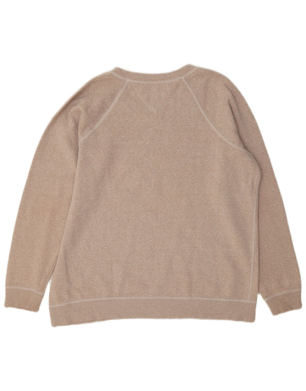 Pulover cu grafic pentru femei Tommy Hilfiger, UK 10 Mic Bej cu pete