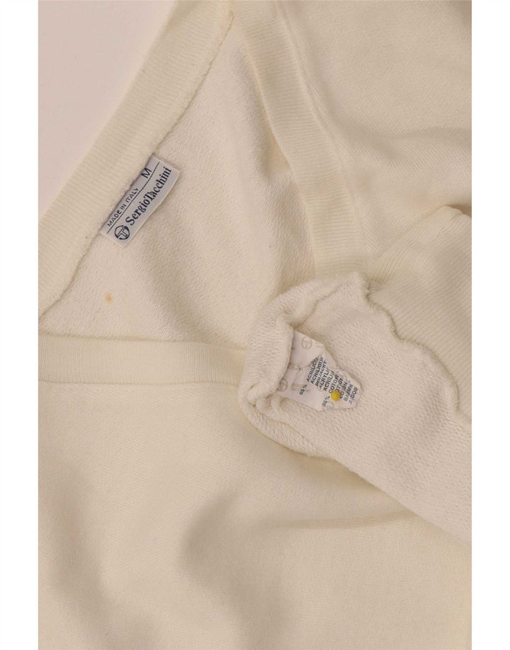 Pulover fără mâneci pentru bărbați Sergio Tacchini, alb mediu acrilic
