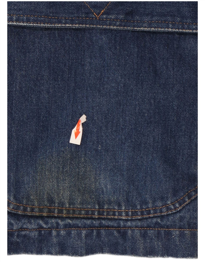 Jachetă de blugi vintage pentru bărbați UK 44 2XL Albastru