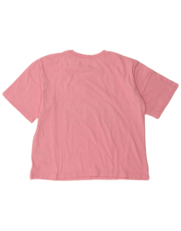 Tricou grafic Adidas pentru femei Top UK 12/14 Medium Pink Bumbac