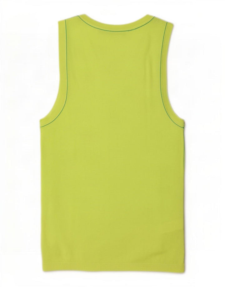 Vest Vest Top Femei Zara UK 12 Medium Green Viscose