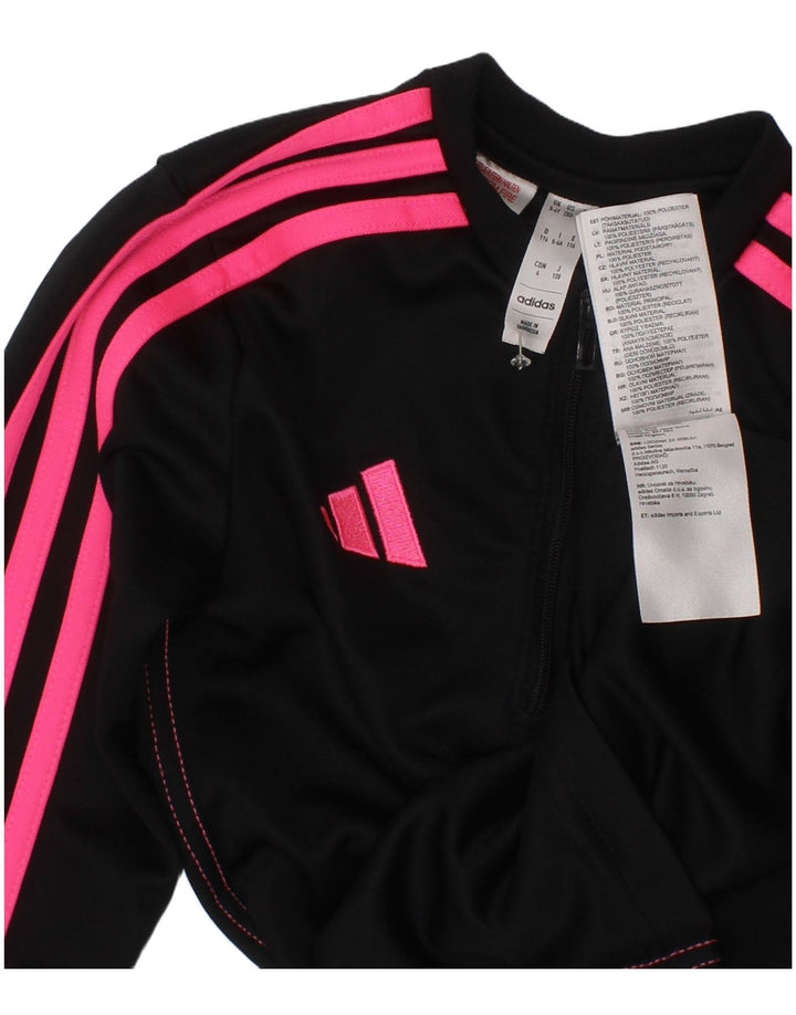 Adidas Fete Aeroready Zip Neck Pullover Trening Top 5-6 Ani Negru