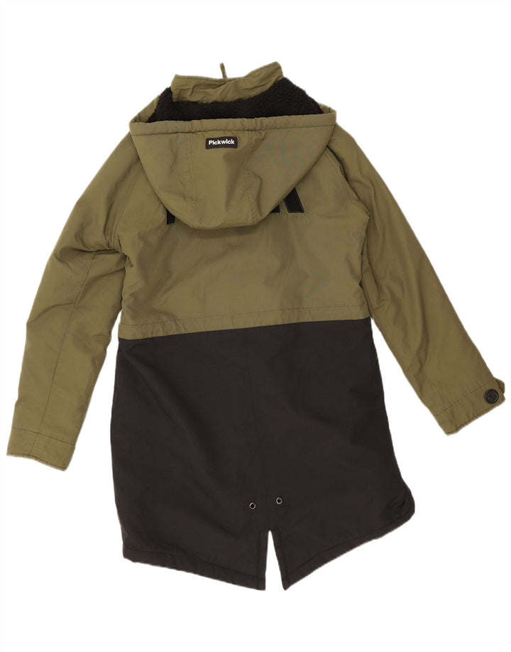 Jachetă parka supradimensionată pentru femei cu glugă Pickwick UK 10, color verde, mic