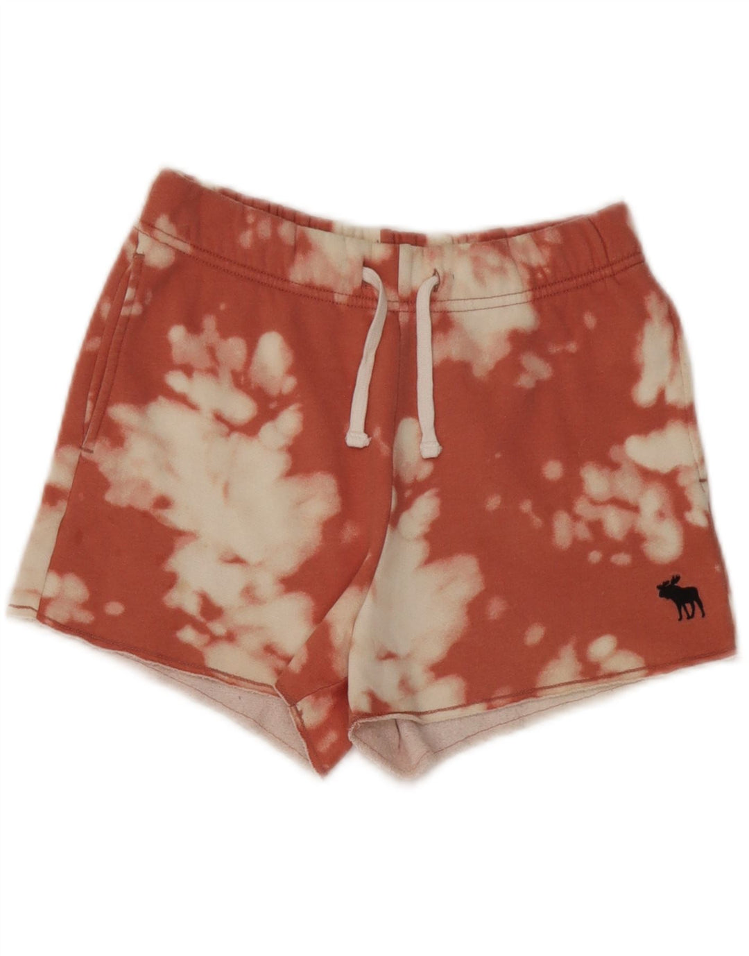 ABERCROMBIE & FITCH Pantaloni scurți sport pentru fete 9-10 ani, bumbac roz Tie Dye