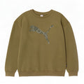 Hanorac grafic pentru bărbați Puma Jumper XL Kaki Bumbac