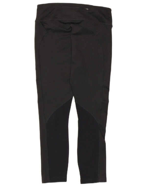 Leggings crop Nike Dri Fit pentru femei UK 12 Poliester mediu negru