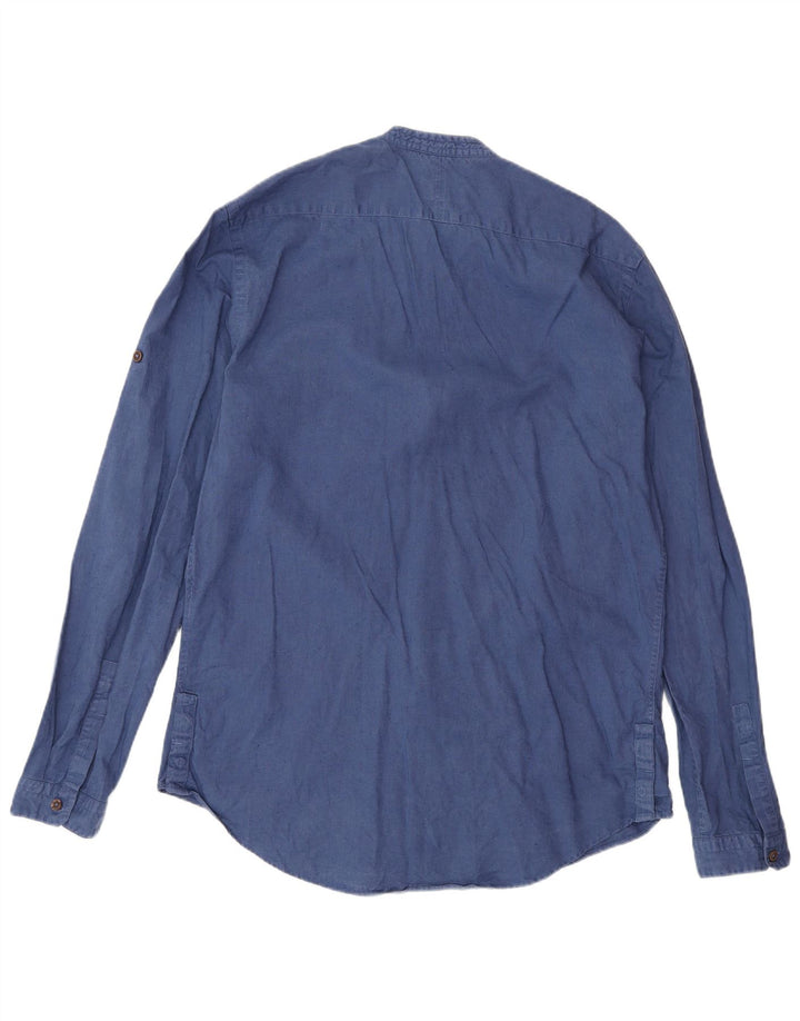 Cămașă pentru bărbați Zara Slim Fit, mare, albastru, in