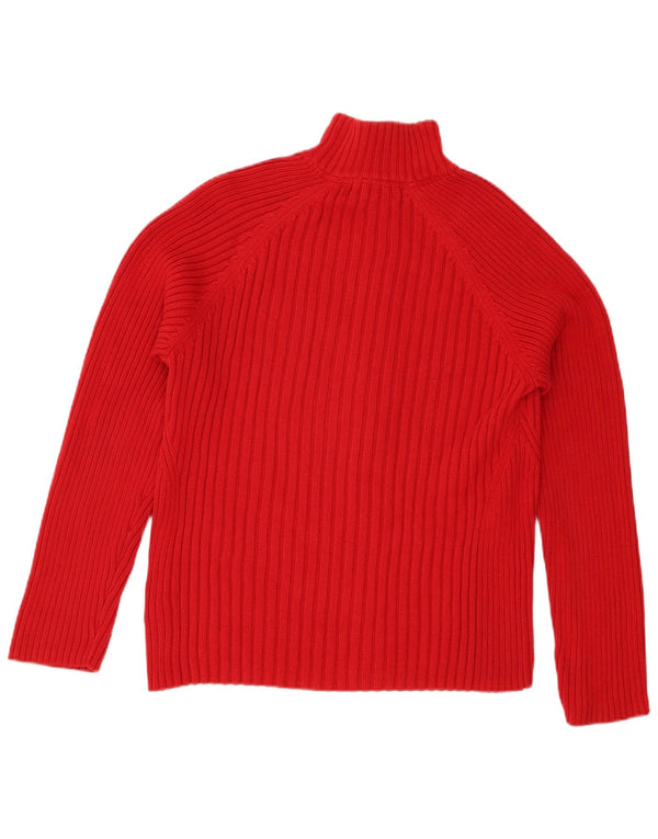 Pulover cardigan pentru femei Tommy Hilfiger UK 20 2XL bumbac roșu