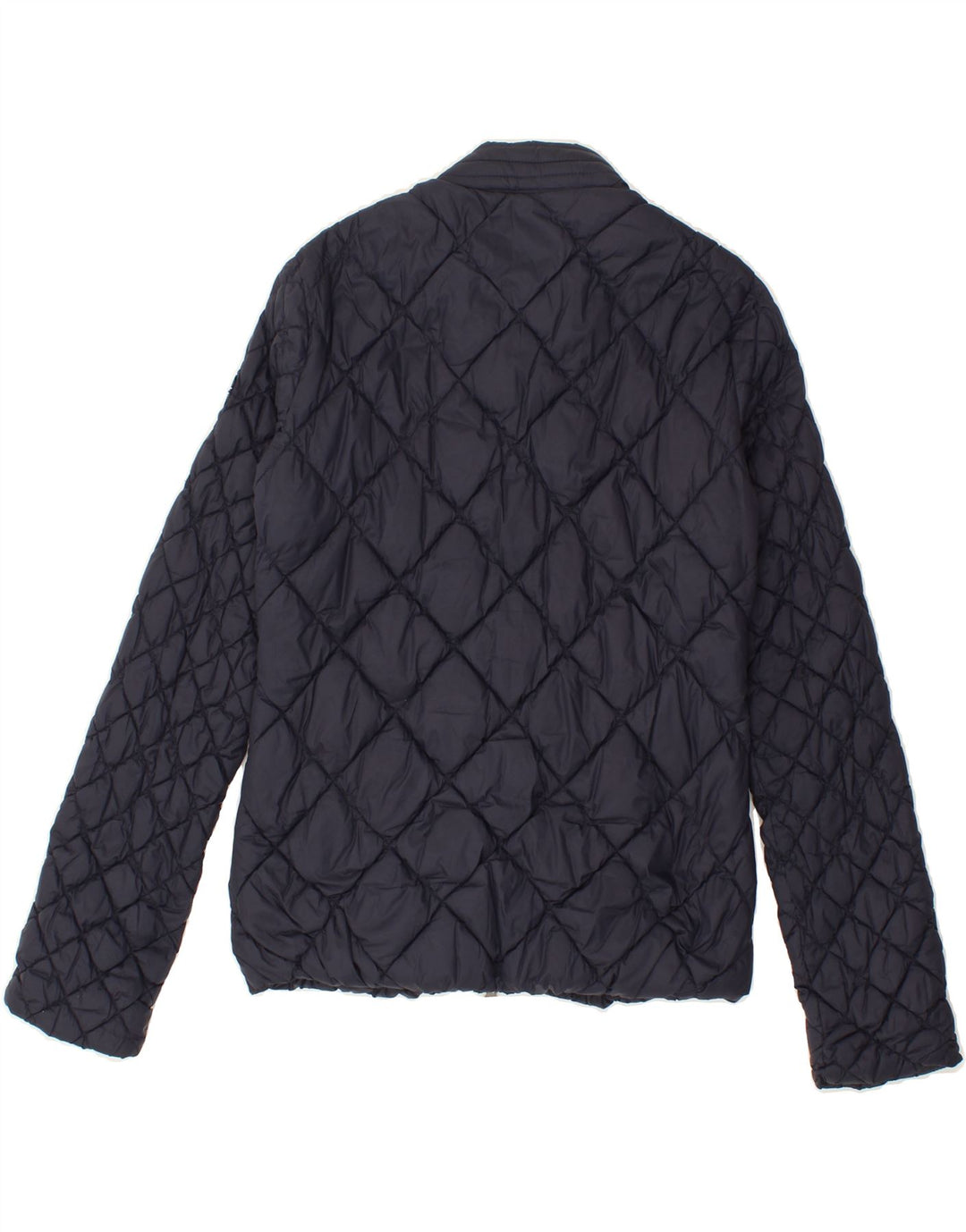 ARMANI JEANS Womens Quilted Jacket EU 40 Medium Navy Blue Polyamide Vintage Armani Jeans and Second-Hand Armani Jeans from Messina Hembry 