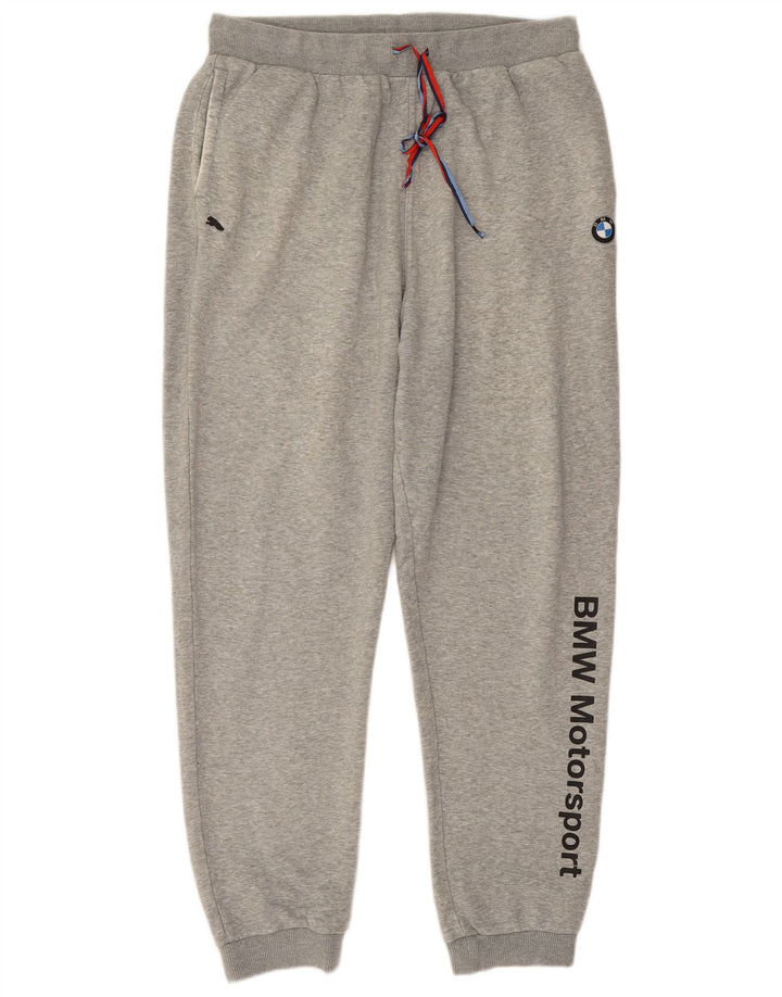 Pantaloni de trening PUMA BMW Motorsport pentru bărbați Pantaloni de jogging XL, gri pete