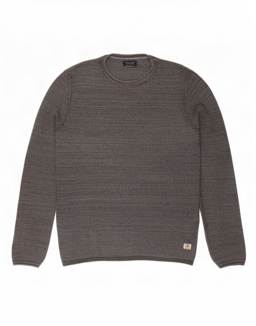 Pulover Jack & Jones pentru bărbați, cu gât crew, bumbac mic, gri