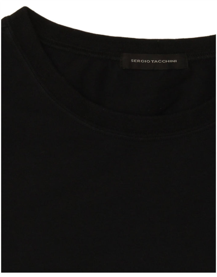 SERGIO TACCHINI Top pentru femei cu mânecă lungă UK 14 Medium Negru