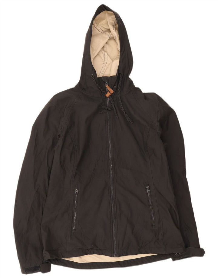 Jachetă de ploaie cu glugă pentru femei Mountain Warehouse UK 14 Poliester negru mare