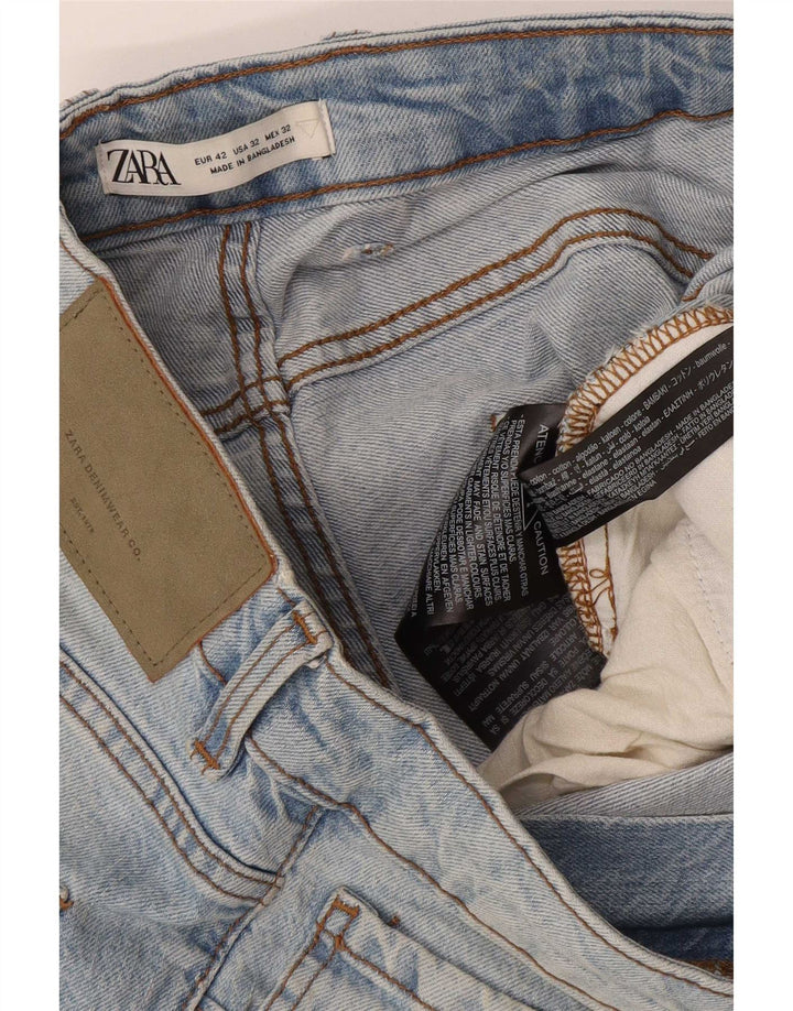 Pantaloni scurți din denim pentru bărbați Zara EU 42 Large W32 Blue Bumbac
