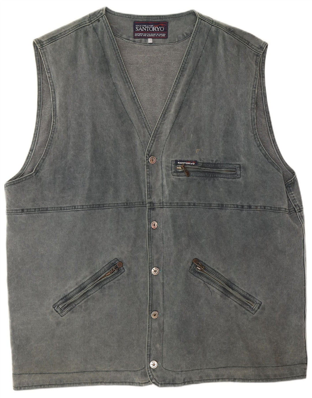 Santoryo Gilet utilitar pentru bărbați UK 42 XL Albastru