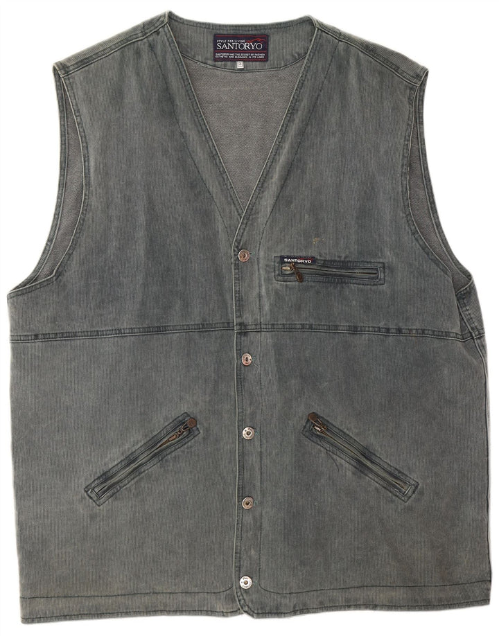 Santoryo Gilet utilitar pentru bărbați UK 42 XL Albastru