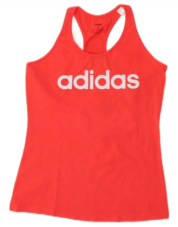 Vesta grafică pentru femei Adidas UK 8/10 Small Red