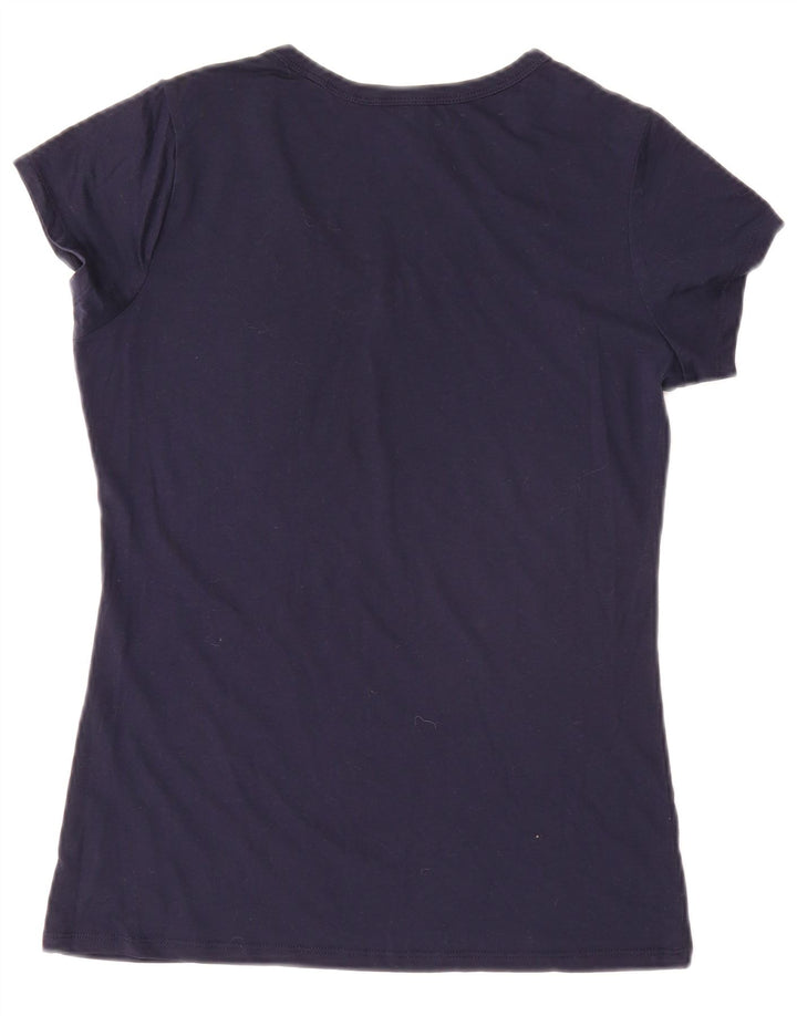 G-STAR Womens T-Shirt Top UK 12 Medium Navy Blue