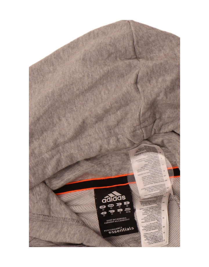 ADIDAS Mens Graphic Hoodie Jumper Medium Grey Cotton Vintage Adidas and Second-Hand Adidas from Messina Hembry 