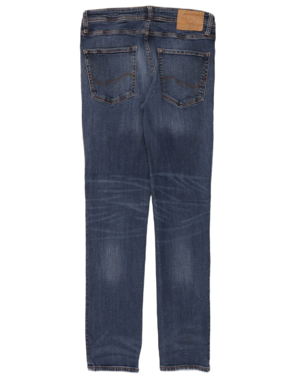 Blugi drepți Jack & Jones Tim Slim Fit pentru bărbați L30 L32 Bumbac albastru