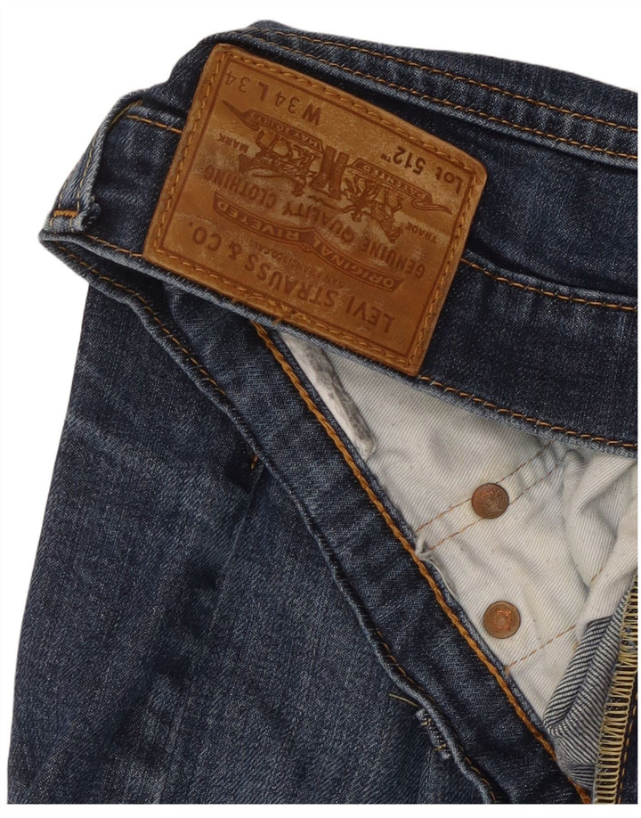 Blugi conici 512 Slim Levi's pentru bărbați L34 L28 bleumarin