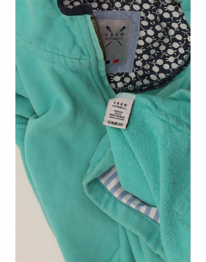 CREW CLOTHING Hanorac supradimensionat pentru femei Pulover UK 12 Medium Green