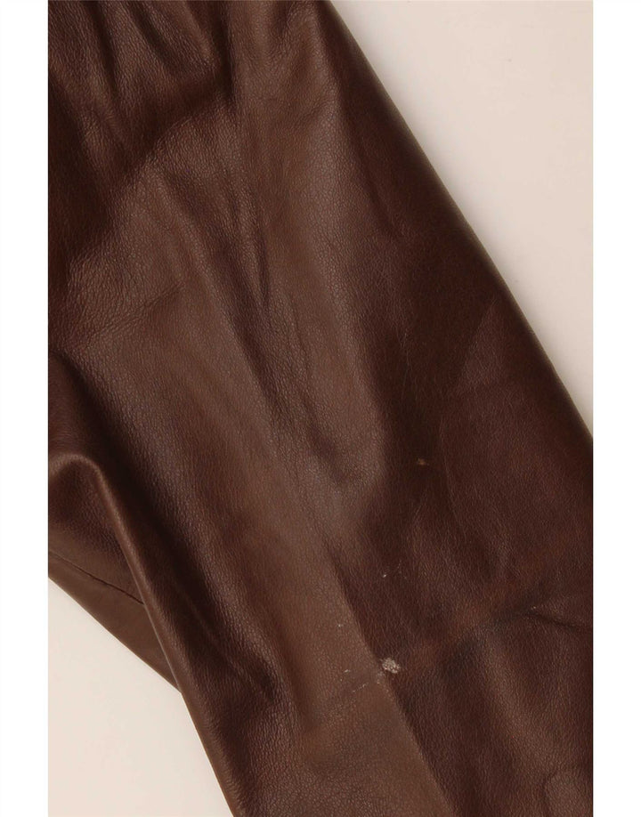 Palton din piele vintage pentru bărbați IT 54 2XL maro